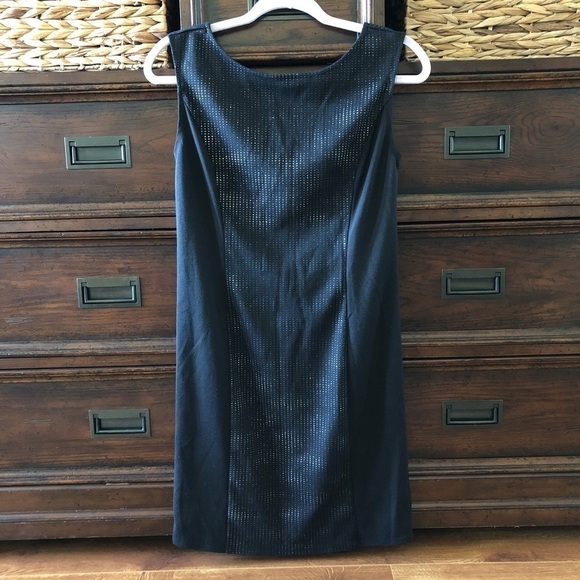 Laundry By Design little black sleeveless dress with texture pattern in size 0 - Picture 1 of 4